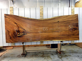 Guanacaste Live Edge Wood Slab - J18139