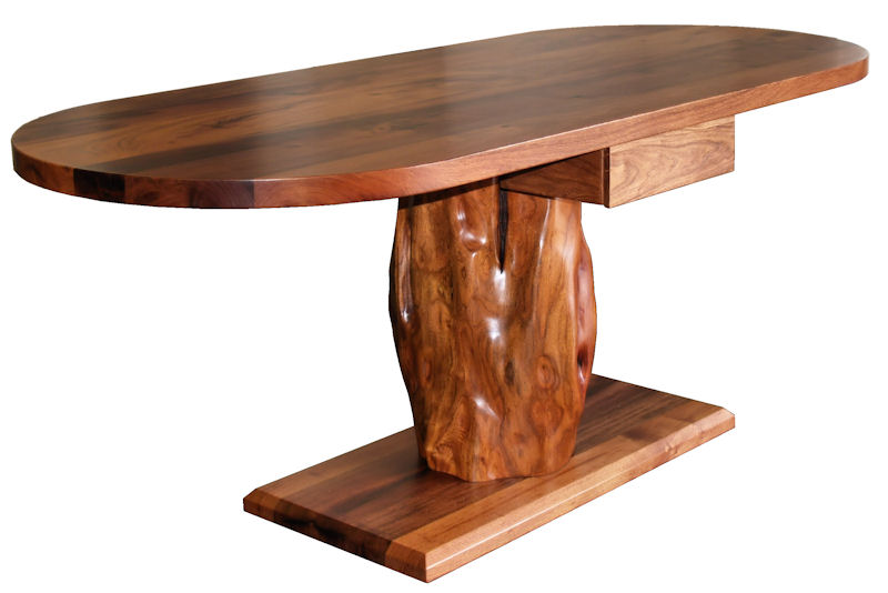 Pedestal-Style Mesquite Desk