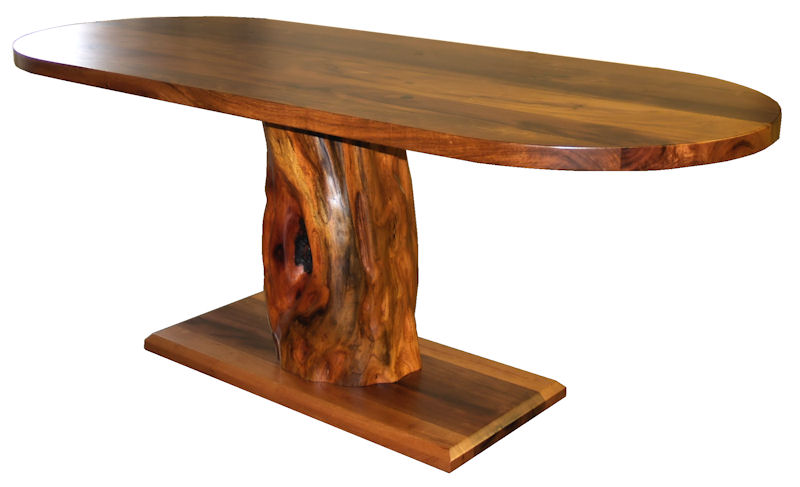 Pedestal-Style Mesquite Desk