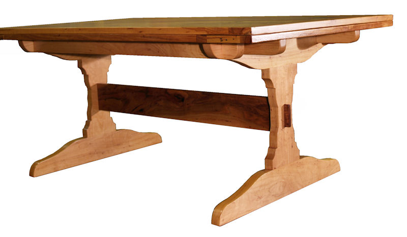 Spalted Pecan Table with Self-Storing Leaves