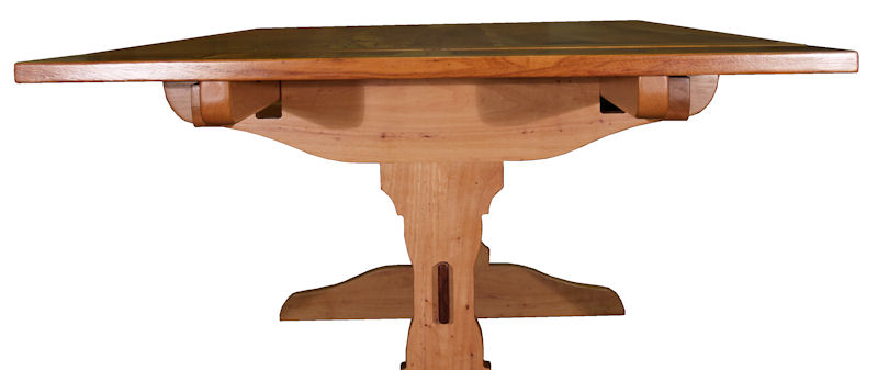 Spalted Pecan Table with Self-Storing Leaves