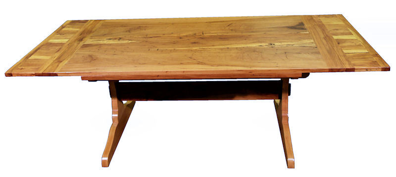 Spalted Pecan Table with Self-Storing Leaves