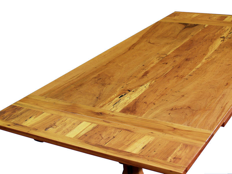 Spalted Pecan Table with Self-Storing Leaves