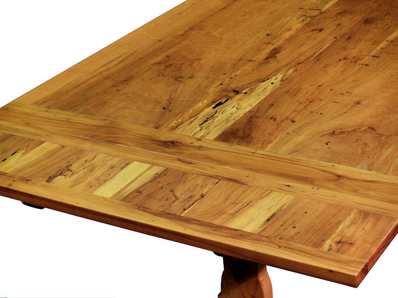 Spalted Pecan Table with Self-Storing Leaves