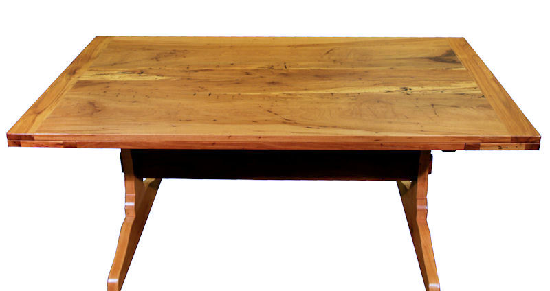 Spalted Pecan Table with Self-Storing Leaves