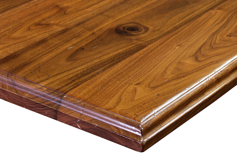 Pedestal-Style Walnut Table