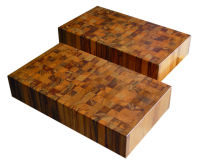 Twin Teak End Grain Butcher Blocks