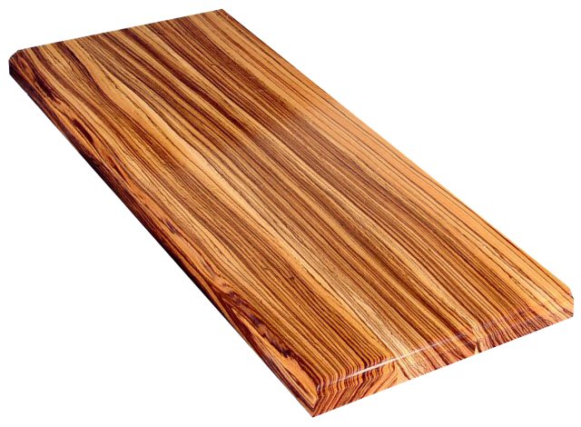 Zebrawood - Wood Sample for Butcher Block Countertops