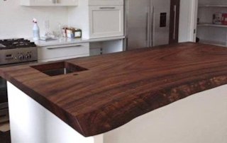 Guanacaste Parota Live Edge Wood Slab Countertops Island Tops