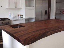 Guanacaste (Parota) Wood Slab Island Countertop