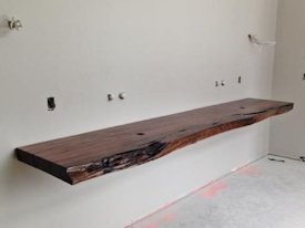 Guanacaste (Parota) Wood Slab Floating Countertop