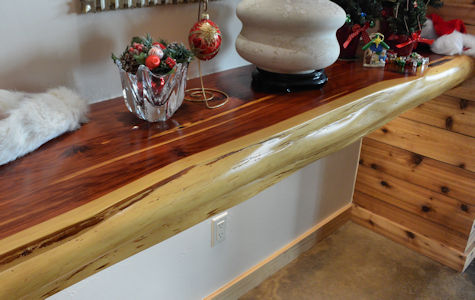 Edge Grain Red Cedar Wood Countertop