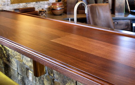 Unique wood countertops
