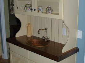 Walnut face grain countertop