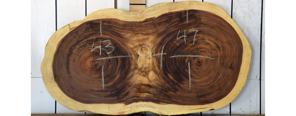 Guanacaste Live Edge Wood Slabs