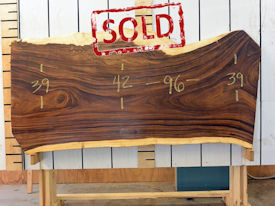 Guanacaste Live Edge Wood Slab - G15269