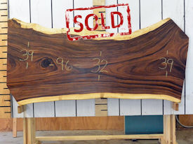 Guanacaste Live Edge Wood Slab - G15270