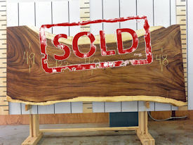 Guanacaste Live Edge Wood Slab - G15281