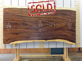 Guanacaste Live Edge Wood Slab - G15284