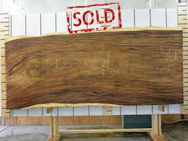 Guanacaste Live Edge Wood Slab - G15297