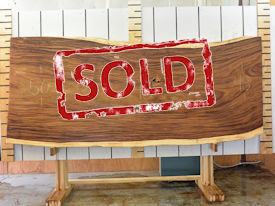 Guanacaste Live Edge Wood Slab - G15298