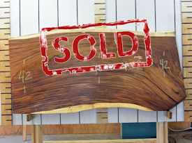 Guanacaste Live Edge Wood Slab - G15314