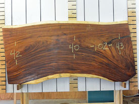 Guanacaste Live Edge Wood Slab - G15315