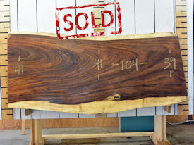 Guanacaste Live Edge Wood Slab - G15452