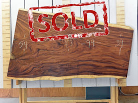 Guanacaste Live Edge Wood Slab - G15455