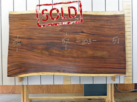 Guanacaste Live Edge Wood Slab - G15457