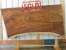 Guanacaste Live Edge Wood Slab - G15470