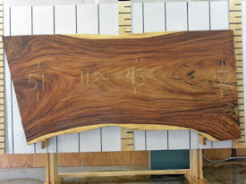 Guanacaste Live Edge Wood Slab - G15471