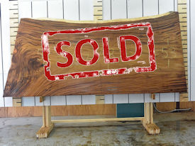 Guanacaste Live Edge Wood Slab - G15477