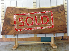 Guanacaste Live Edge Wood Slab - G15478