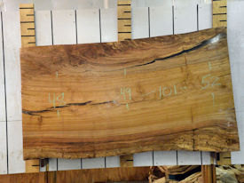 Wild Cashew Live Edge Wood Slab - J17774 Wild Cashew Live Edge Wood Slab - J17774